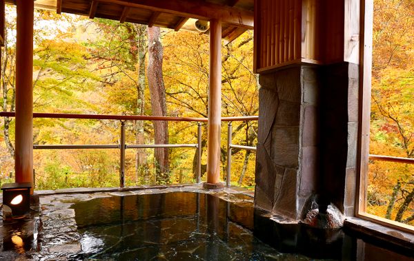 鳳凰が山をおほへるおくしなの山田の渓の秋に逢ふかな